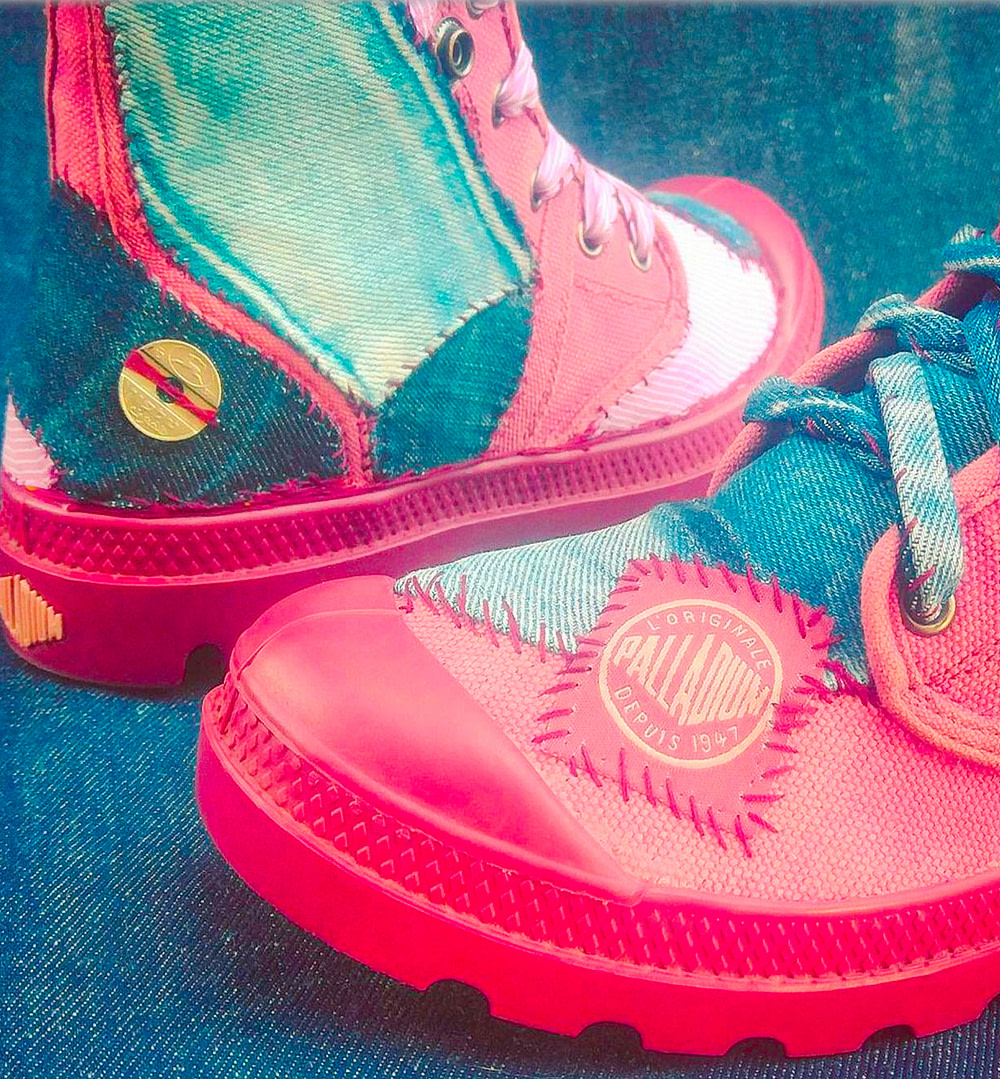 Rahat - Textilemann Upcycled Palladium Boots