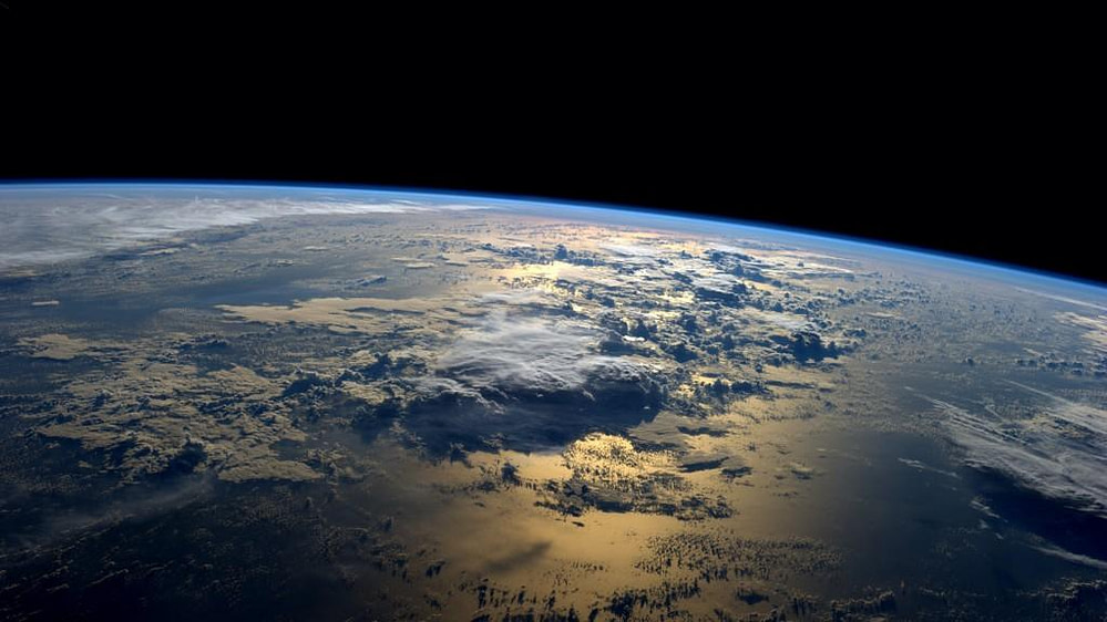 Beautiful earth at sunset