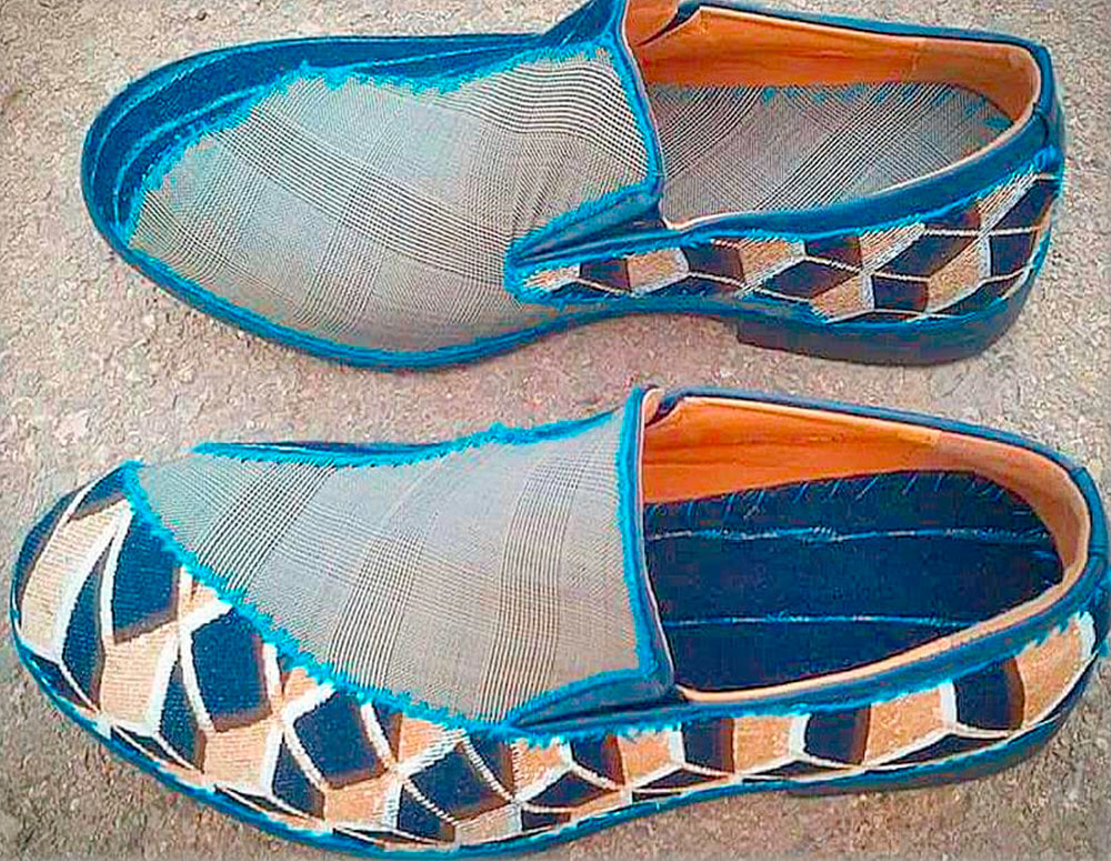 Textilemann SUZUKI CUBE - Reimagined Patchwork Leather Oxfords - Image 2