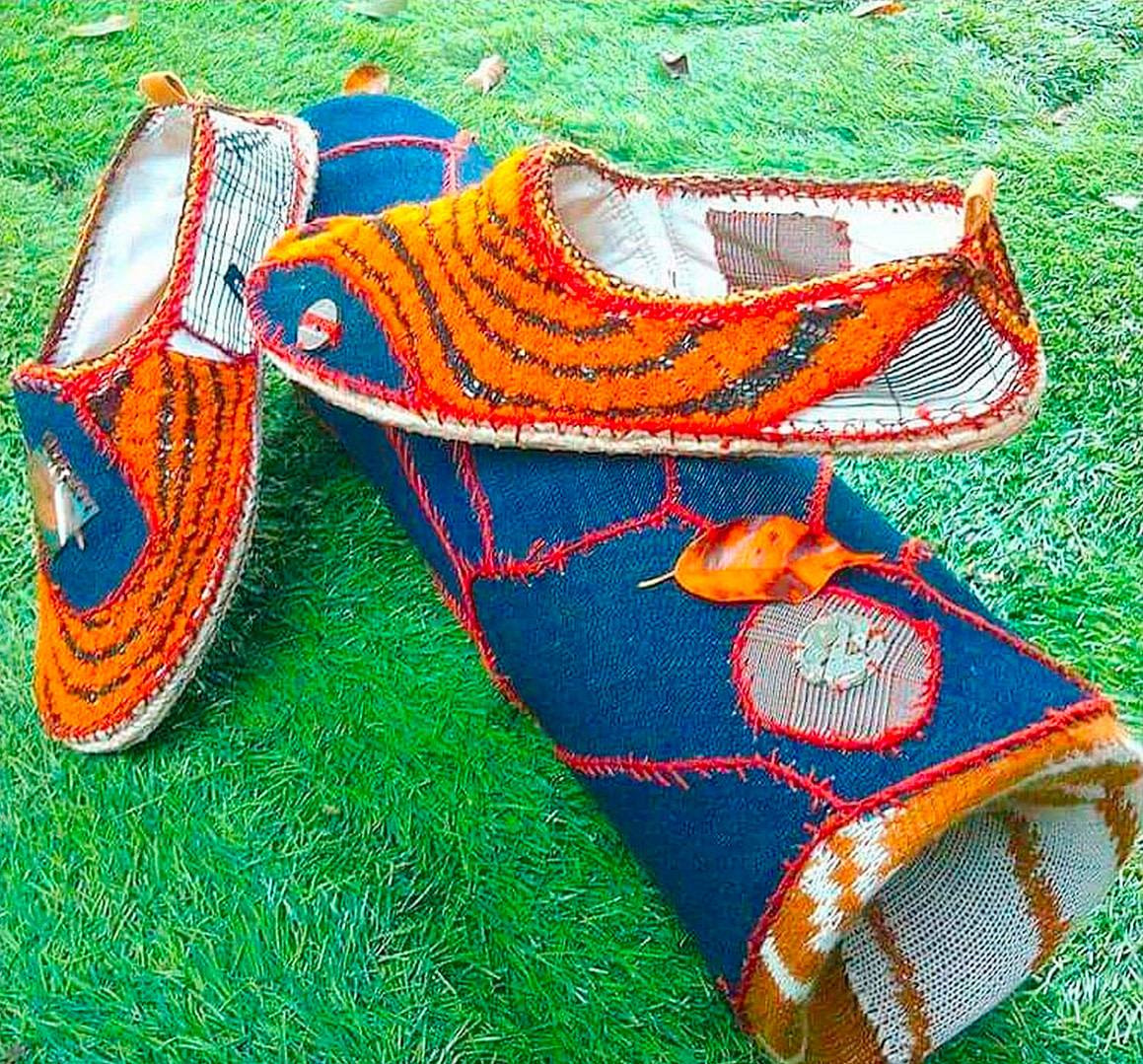 Healthy Breakfast - Textilemann Reimagined Patchwork Sneakers