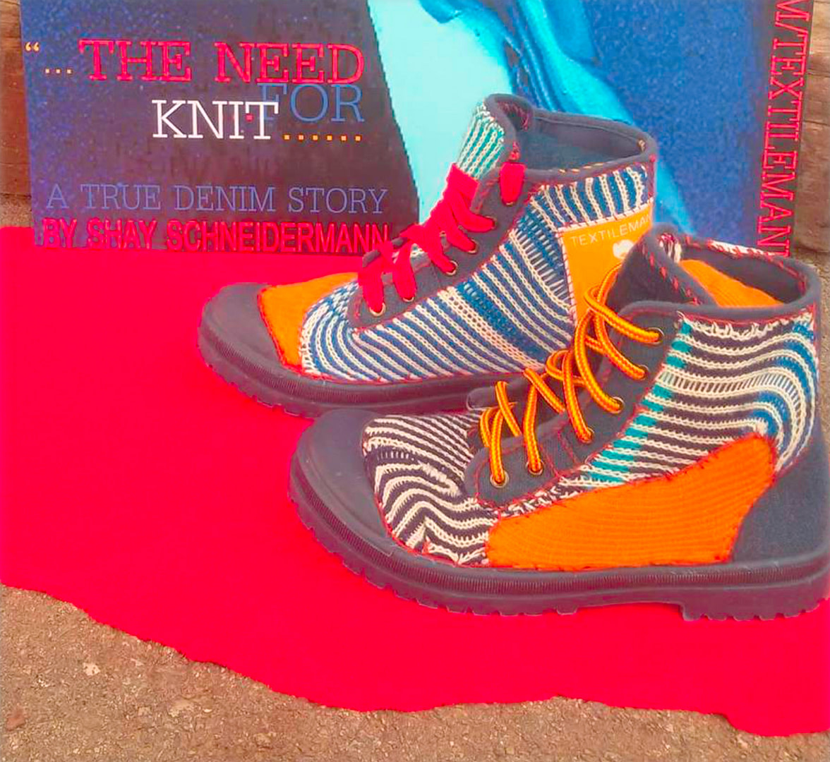 Jeans Deploy - Textilemann Upcycled Palladium Boots - Image 2