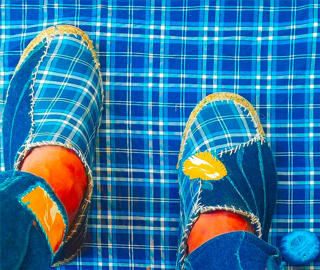 Geometria - Textilemann Reimagined Patchwork Sneakers