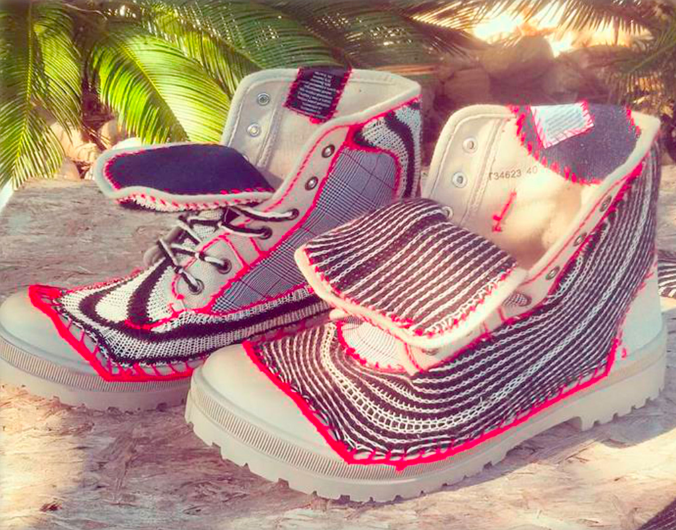 Before The After - Textilemann Upcycled Palladium Boots - Image 3