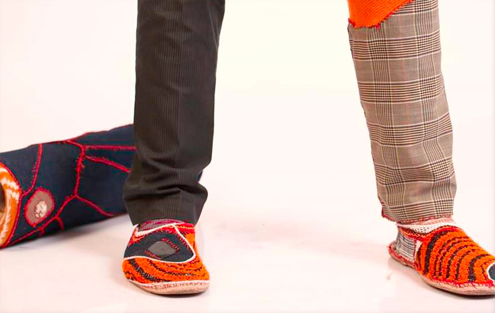 Healthy Breakfast - Textilemann Reimagined Patchwork Sneakers - Image 3