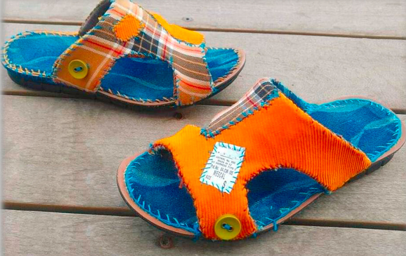 Match - Textilemann Upcycled Patchwork Sandals