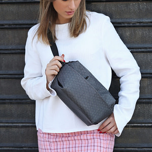 Black RE-Bubble Waist Bag