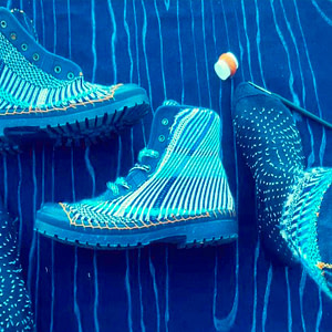 Endless Shades of Jeans - Textilemann Upcycled Palladium Boots
