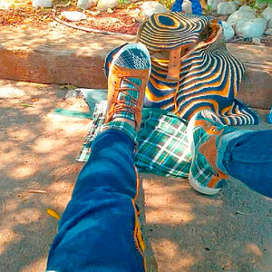Madman - Textilemann Reimagined Patchwork Sneakers