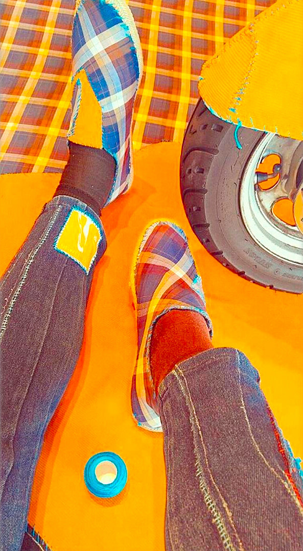 Mio - Textilemann Reimagined Patchwork Sneakers - Image 2