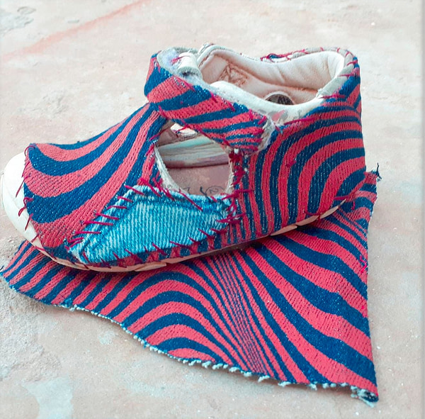 Enfantile - Textilemann Upcycled Patchwork Sandals - Image 2