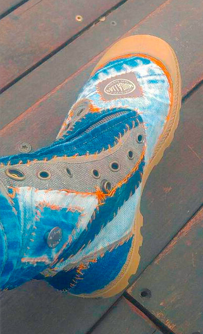CCR - Textilemann Upcycled Palladium Boots
