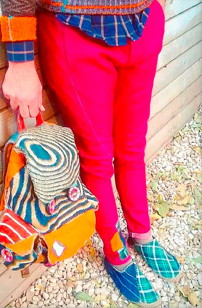 Hybrid - Textilemann Reimagined Patchwork Sneakers - Image 2