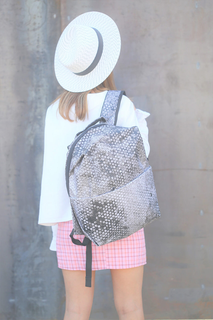 Light Grey RE-Bubbles Backpack