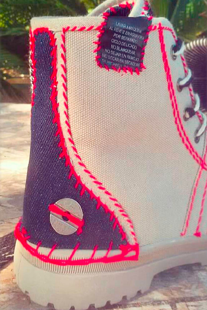 Before The After - Textilemann Upcycled Palladium Boots - Image 2