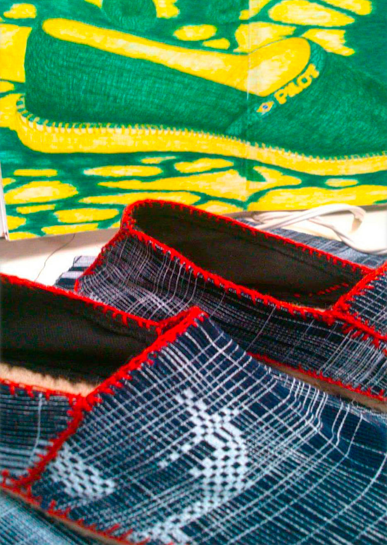 Corde-Roy - Textilemann Reimagined Patchwork Sneakers - Image 2