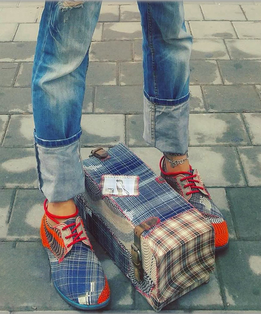 Textilemann SUZUKI Shoe - Reimagined Patchwork Leather Oxfords